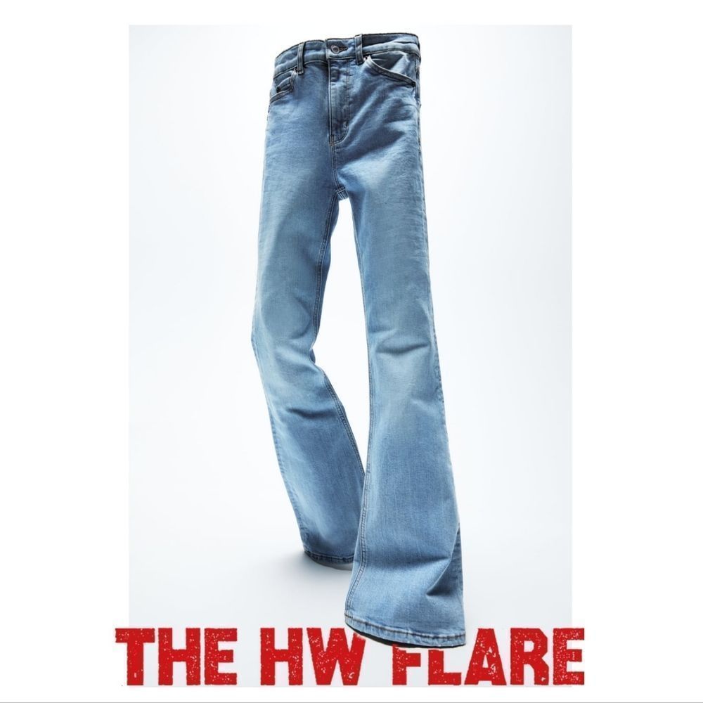 ZARA THE HIGH WAIST SKINNY FLARE JEAN